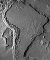 Grayscale South America