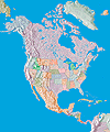 North America political map